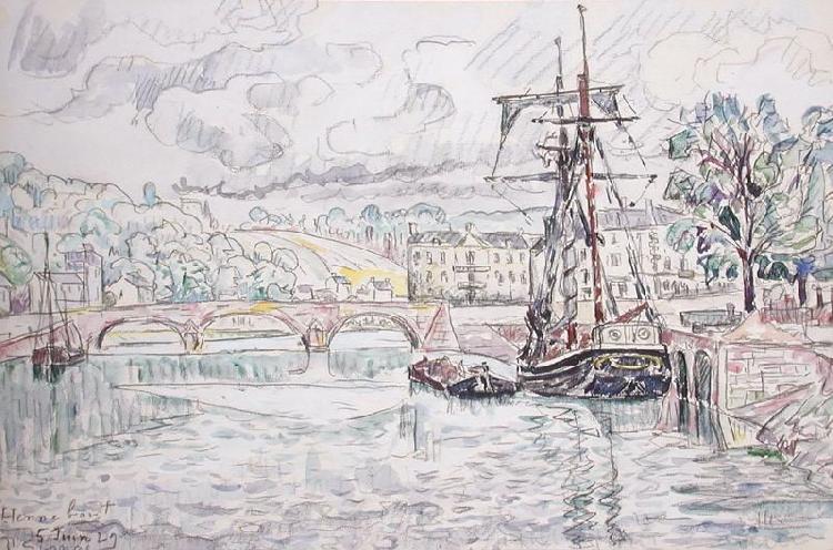 Paul Signac Hennebont oil painting image